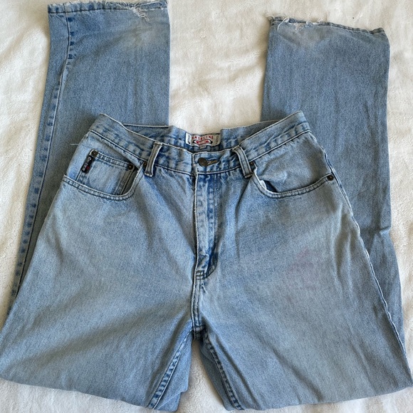 Vintage gasoline jeans light/medium wash size 31 high rise full length - Picture 3 of 9